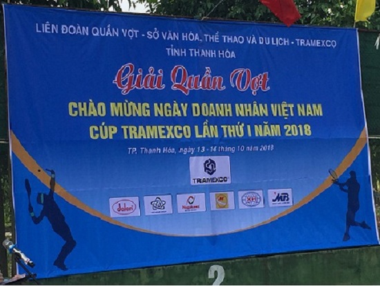 Công ty Tramexco Thanh Hóa tổ chức giải quần vợt Cúp Tramexco Thanh Hóa lần thứ I năm 2018