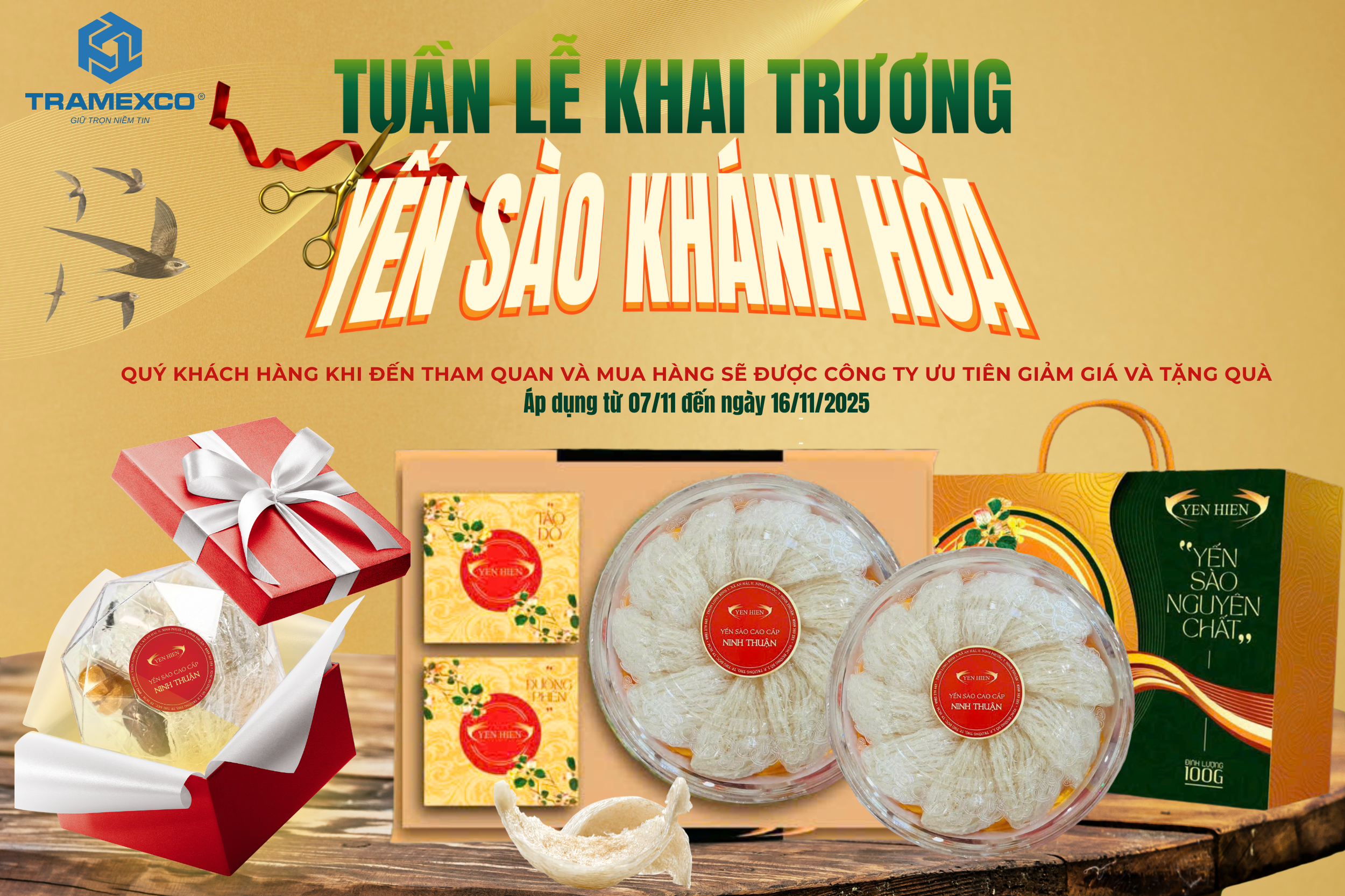 TUẦN LỄ KHAI TRƯƠNG YẾN SÀO KHÁNH HÒA TẠI THANH HÓA
