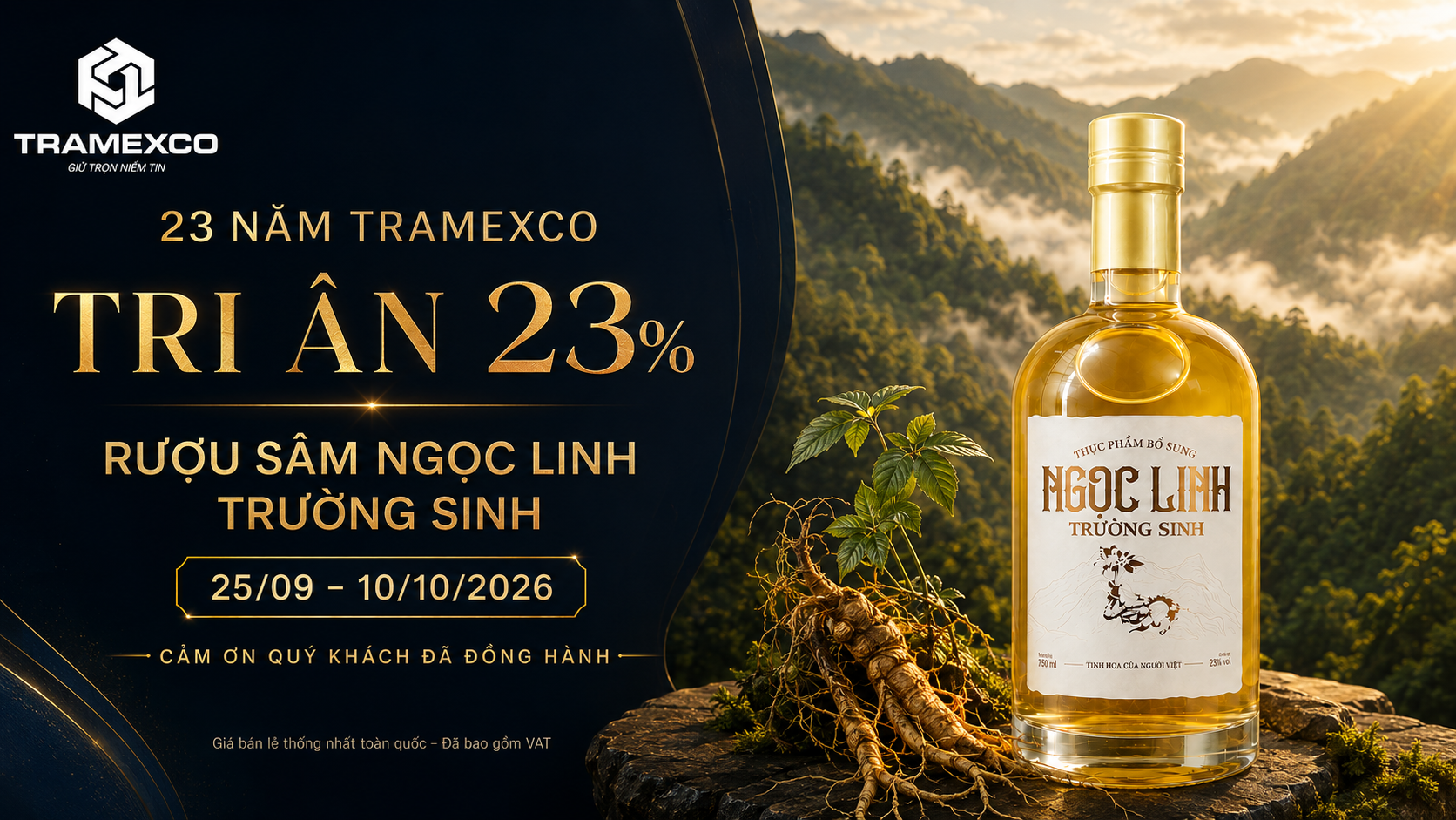 Từ Núi Ngọc Linh: Tramexco Tri Ân Khách Hàng Nhân 23 Năm Thành Lập