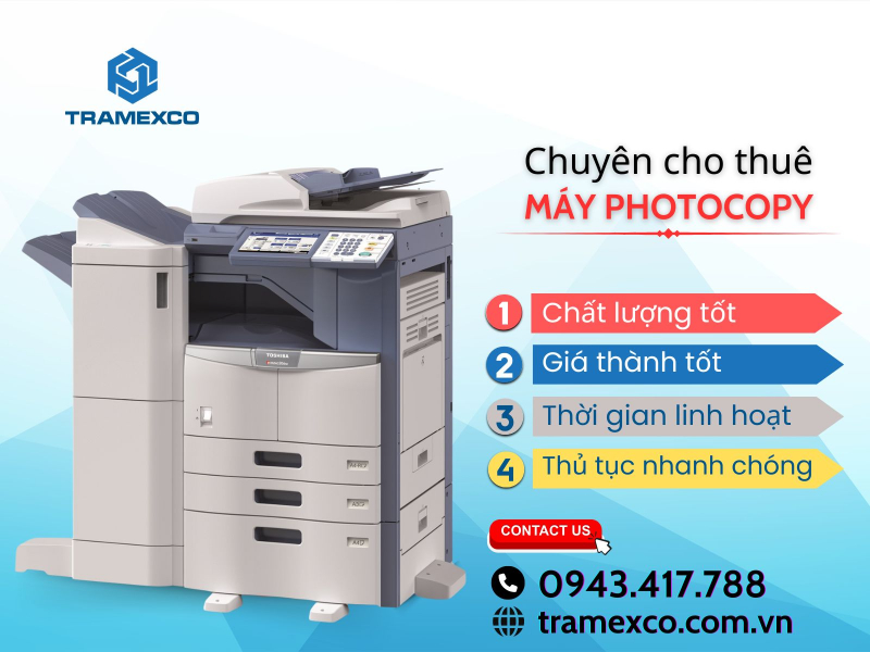 Dịch vụ cho thuê máy photocopy của Tramexco