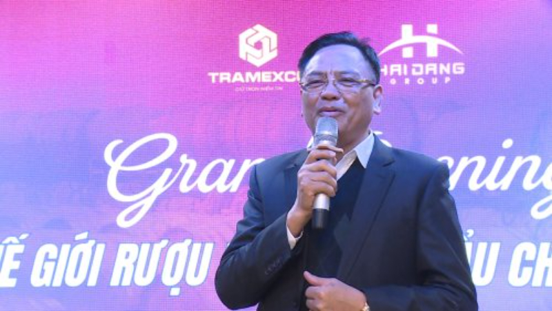 Ông Cao Tiến Đoan – Chủ tịch Hiệp hội doanh nghiệp Thanh Hóa phát biểu tại buổi lễ